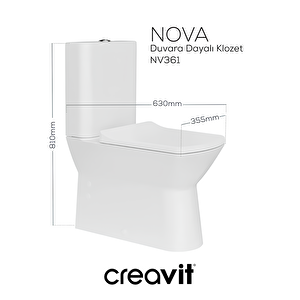 Nova Rim-off Duvara Dayalı Klozet Takım