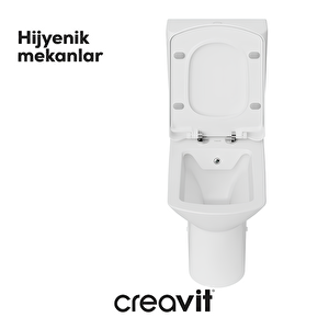 Creavit Nova Rim-off Duvara Dayalı Klozet Takım