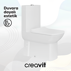 Creavit Lara Duvara Dayalı Klozet Takım