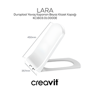 Creavit Lara Duvara Dayalı Klozet Takım