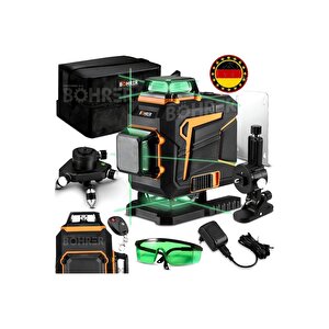 Alman L16ms 16 Satir 4*360 Çi̇ft Akülü Yeşi̇l Çi̇zgi̇ Lazer Hi̇zalama Maki̇nesi̇