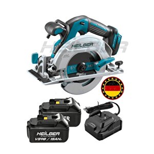 Alman V598 15ahm 185mm Akülü Dai̇re Testere Sunta Kesme  -2 Adet Batarya