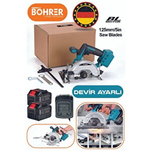 Alman V598 15 Pi̇lli̇ Çi̇ft Akülü Devi̇r Ayarli Dai̇re Testere Sunta Kesme Maki̇nesi̇