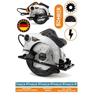 Alman Elektri̇kli̇ 3200w Lazerli̇ Büyük Model Elektri̇kli̇ Sunta Kesme Dai̇resel Testere