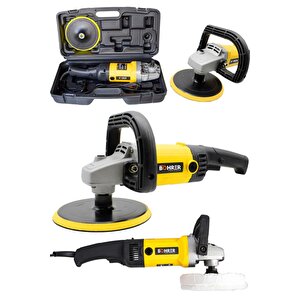 Profesyonel Dark Yellow 3000 Watt 180 Mm 6 Kademeli Devir Ayarlı Polisaj Pasta Cila Zımpara Makinesi