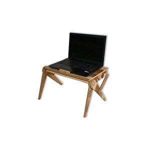 Dzgn Home Katlanabilir Ahşap Laptop Standı Sehpası Masası Notebook Standı Bilgisayar Yükselticisi