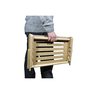 Dzgn Home Katlanabilir Ahşap Laptop Standı Sehpası Masası Notebook Standı Bilgisayar Yükselticisi