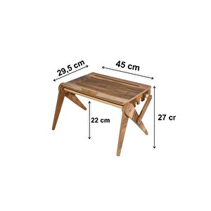 Dzgn Home Katlanabilir Ahşap Laptop Standı Sehpası Masası Notebook Standı Bilgisayar Yükselticisi