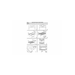 Dzgn Home İmaj 3 Ki̇şi̇li̇k Ebeveyn 3'lü Metal Ranza - Beyaz - 90x190 & 140x190
