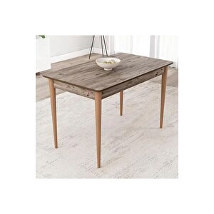 Pi̇notex Ayaklı Kali̇teli̇ Mdf Sabi̇t Yemek Masası - 72 x 112 cm – Atlanti̇k Çam