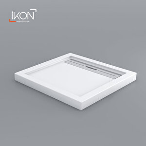 Drope-km Kare, Duş Izgaralı, Monoblok Duş Teknesi H:12.5 100x100 cm