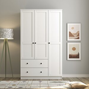 Side 3 Kapak 2 Çekmece Gardırop 184 Cm 184 cm