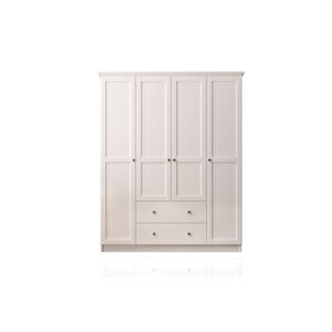 Side 4 Kapak 2 Çekmece Gardırop 210 Cm