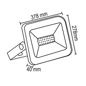 300 Watt Slim Kasa Led Projektör (beyaz Işık)