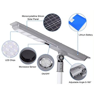 500 Watt Endüstriyel Güneş Enerjili Solar Sokak Ve Yol Aydınlatma Armatürü