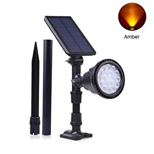 30watt Fonksiyonel Solar Çim / Bahçe Aydınlatma Armatürü (amber Işık)
