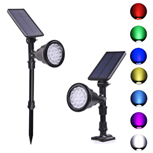 30watt Fonksiyonel Solar Çim / Bahçe Aydınlatma Armatürü (rgb)