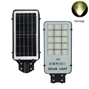 300 Watt Güneş Enerjili Solar Sokak Ve Yol Aydınlatma Armatürü (günışığı)