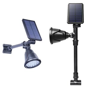 30watt Fonksiyonel Solar Çim / Bahçe Aydınlatma Armatürü (yeşil Işık)