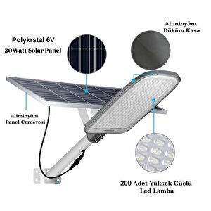 300watt Güneş Enerjili Solar Sokak Lambası