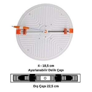36 Watt Yeni Nesil Delik Çapı Ayarlanabilir Led Panel Armatür (beyaz Işık)