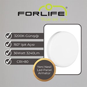36watt Yeni Nesil Sıva Üstü Led Panel Armatür (günışığı)