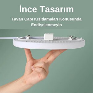18 Watt Yeni Nesil Delik Çapı Ayarlanabilir Led Panel Armatür (beyaz Işık)