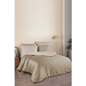 Laura Home Pamuk Saten Nevresim Takımı Şampanya-cappucci̇no-family Size