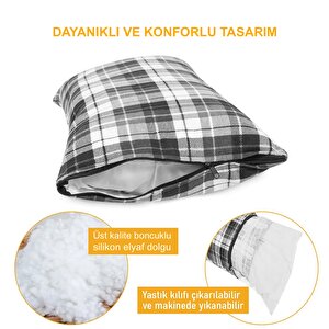 Haegs Kamp Yastığı, Seyahat Yastığı, Silikon Elyaf Dolgulu Hafif Küçük Yastık, Orta Sertlikte, Nefes Alabilir Kılıf, Kamp, Uçak Ve Araba İçin İdeal 30x45cm Flanel Yeşil