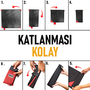 Haegs Cep Yer Örtüsü, Piknik Örtüsü Kamp Matı, Plaj Yer Örtüsü, Su Geçirmez, Kum Tutmaz, Hızlı Kurur, Hafif, Katlanabilir İnce Zemin Örtüsü Outdoor Açık Hava Kamp Yürüyüş Seyahat Için - El Askılı - 180-150cm - Pembe