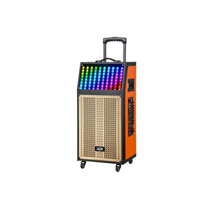 Torima Ndr-112r Turuncu Kablosuz Mikrofonlu Uzaktan Kumandalı Rgb Işıklı Bluetooth Hoparlör