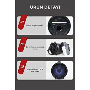Torima Kts-1815 Karaoke Mikrofonlu Bluetooth Hoparlör Siyah