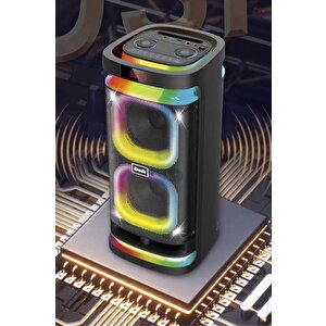 Torima Bts-1989 Rgb Işıklı Karaoke Mikrofonlu Kumandalı Bluetooth Hoparlör