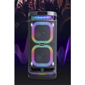 Torima Bts-1989 Rgb Işıklı Karaoke Mikrofonlu Kumandalı Bluetooth Hoparlör