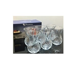 Timeless Kesme Kristal Çay Bardağı - 6 Lı Çay Bardak 42881