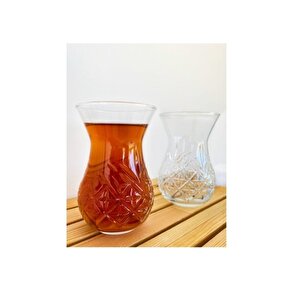 Timeless Kesme Kristal Çay Bardağı - 6 Lı Çay Bardak 42881