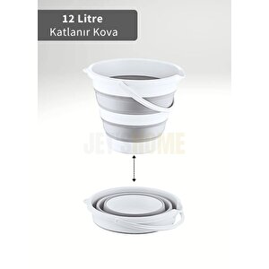 6'lı Banyo Seti Çamaşır Sepeti Katlanır Badya Katlanır Kova Katlanır Maşrapa Bpa Free