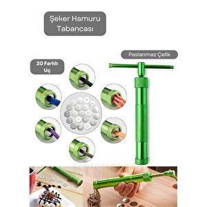 Pasta Desen Tabancası Paslanmaz Çelik Şeker Hamuru Tabancası