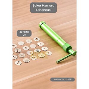 Pasta Desen Tabancası Paslanmaz Çelik Şeker Hamuru Tabancası