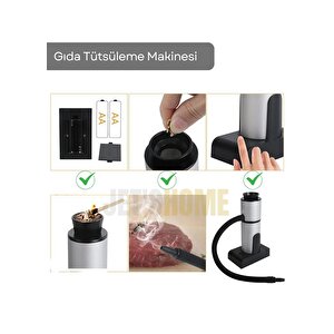 Gıda Tütsüleme Makinesi Aroma Tatlandırıcı İçecek Dumanlama Makinesi Krom