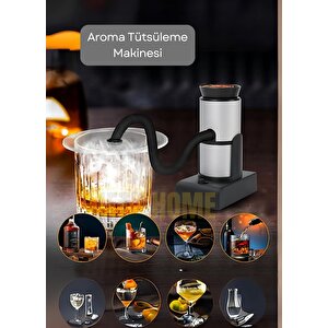 Gıda Tütsüleme Makinesi Aroma Tatlandırıcı İçecek Dumanlama Makinesi Krom