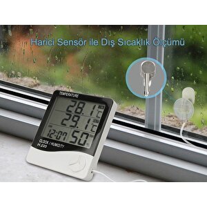 Oem H220 İç Ortam Sıcaklık Ve Nem | Dış Ortam Sıcaklık Ölçer Htc-2