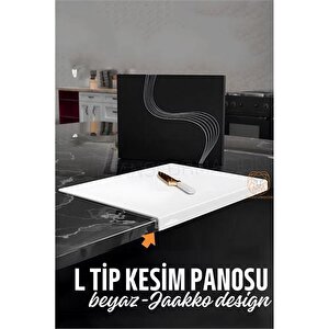 Transformacion Köşeli Kesim Panosu Beyaz Kesim Tahtası Jaakko Design 720994