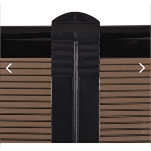 Kapı Üstü Pratik Sundurma 240 Cm X 80 Cm Siyah Ayak -bronz Levha