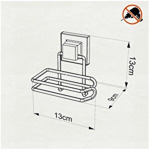 Tekno Tel Ef-271 Yapışkanlı Tuvalet Wc Kağıtlık Krom
