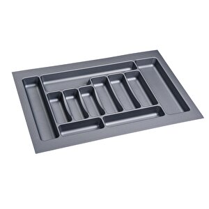 2 Adet Çekmece İçi Kaşıklık 75 X 49 Cm Gri Mutfak Çekmece Düzenleyici