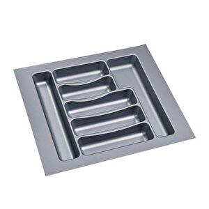 2 Adet Çekmece İçi Kaşıklık 42 X 49 Cm Gri Mutfak Çekmece Düzenleyici