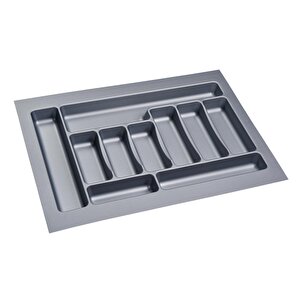 2 Adet Çekmece İçi Kaşıklık 67 X 49 Cm Gri Mutfak Çekmece Düzenleyici