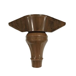 4 Adet Şahin Lükens Ayak Mobilya Koltuk Ayağı 14-17 Cm Ayarlı Ceviz