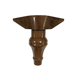 4 Adet Şahin Lükens Ayak Mobilya Koltuk Ayağı 14-17 Cm Ayarlı Ceviz